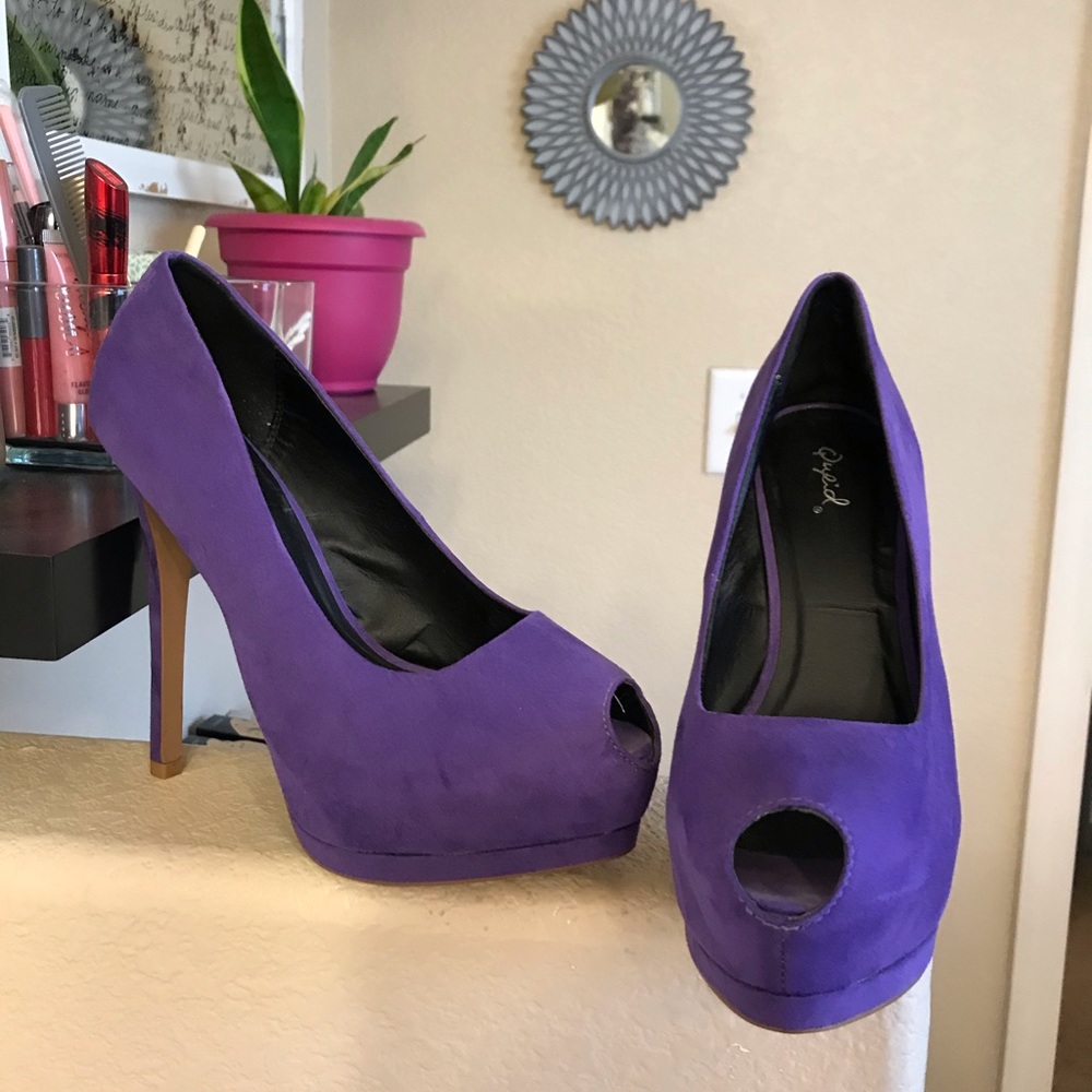 Purple Qupid High Heels